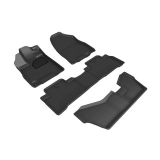 3D MAXpider Compatible with ACURA MDX 7-SEAT 2014-2020 KAGU BLACK R1 R2 R3-1
