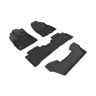 3D MAXpider Compatible with ACURA MDX 6-SEAT 2017-2020 KAGU BLACK R1 R2 R3-1