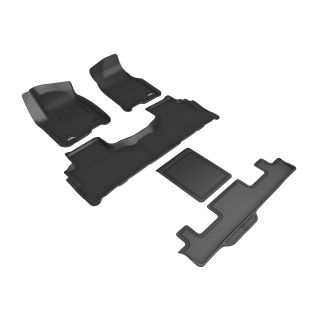 Chevrolet Tahoe / GMC Yukon 2021-Present 7 Seater 3D Maxpider Kagu All Weather Perfect Fit Floor Liner-1