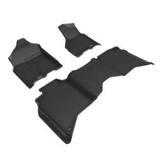 3D MAXpider Compatible with DODGE RAM 2500 CREW CAB 2019-2024 BUCKET SEATS KAGU BLACK R1 R2-1