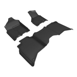 3D MAXpider Compatible with DODGE RAM 3500 CREW CAB 2019-2024 BUCKET SEATS KAGU BLACK R1 R2-1