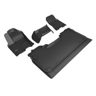 3D MAXpider Compatible with DODGE RAM 1500 CREW CAB 2025-2026 BENCH SEAT KAGU BLACK R1 R2-1