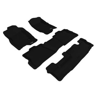 3D MAXpider Compatible with FORD EXPLORER WITH BENCH 2ND ROW 2006-2010 KAGU BLACK R1 R2 R3-1