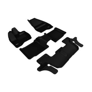 3D MAXpider Compatible with FORD EXPLORER WITH 2ND ROW CENTER CONSOLE 2011-2014 KAGU BLACK R1 R2 R3-1