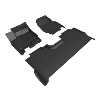 Ford F-150 Super Crew Cab 2015-Present 3D Maxpider Kagu All Weather Perfect Fit Floor Liner-1