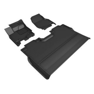 3D MAXpider Compatible with FORD F-150 SUPERCREW 2015-2026 BUCKET SEATS, KAGU BLACK R1 R2 (VINYL FLOORS, NO REAR UNDERSEAT STORAGE)-1
