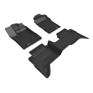 Ford Ranger Super Crew 2019-Present 3D Maxpider Kagu All Weather Perfect Fit Floor Liner-1