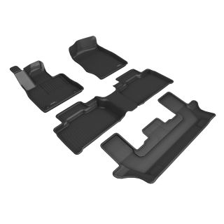 3D MAXpider Compatible with FORD EXPLORER 2021-2026 BENCH SEAT KAGU BLACK R1 R2 R3-1