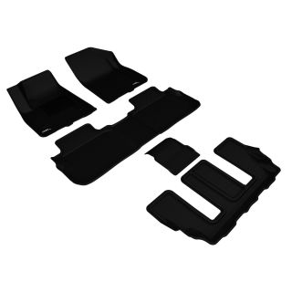 3D MAXpider Compatible with GMC ACADIA WITH BUCKET 2ND ROW 2017-2023 KAGU BLACK R1 R2 R3-1