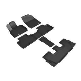 3D MAXpider Compatible with HYUNDAI PALISADE 7-SEAT 2020-2025 KAGU BLACK R1 R2 R3-1