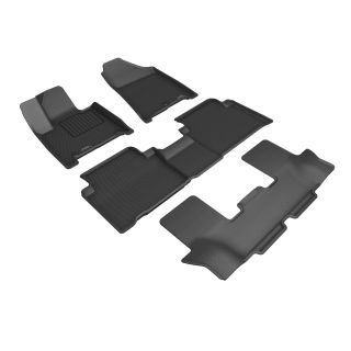 3D MAXpider Compatible with HYUNDAI SANTA FE HYBRID 2024-2026 KAGU BLACK R1 R2 R3-1