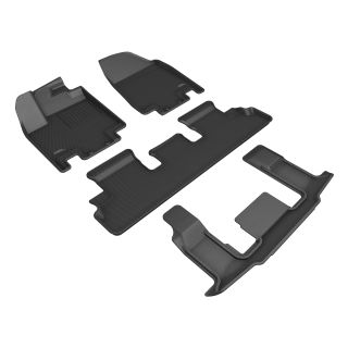 3D MAXpider Compatible with INFINITI QX60 6-SEAT 2022-2026 KAGU BLACK R1 R2 R3-1