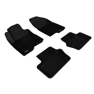 3D MAXpider Compatible with JEEP COMPASS / PATRIOT 2007-2017 KAGU BLACK R1 R2 (1 POST ON PASSENGER SIDE)-1