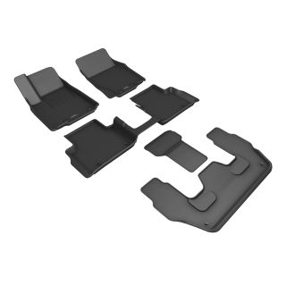 3D MAXpider Compatible with JEEP GRAND CHEROKEE L (WL) 6-SEAT W/O REAR CENTER CONSOLE 2022-2026 KAGU BLACK R1 R2 R3-1