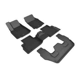 3D MAXpider Compatible with JEEP GRAND CHEROKEE L (WL) 6-SEAT WITH REAR CENTER CONSOLE 2022-2026 KAGU BLACK R1 R2 R3-1