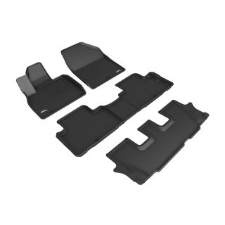 3D MAXpider Compatible with KIA TELLURIDE 8-SEAT 2020-2025 KAGU BLACK R1 R2 R3-1