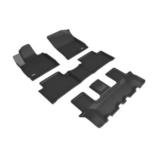 3D MAXpider Compatible with KIA SORENTO 7-SEAT 2021-2026 KAGU BLACK R1 R2 R3-1