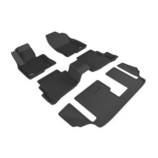 3D MAXpider Compatible with MAZDA CX-9 7-SEAT 2016-2023 KAGU BLACK R1 R2 R3-1