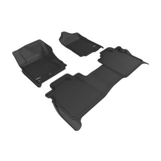 3D MAXpider Compatible with NISSAN TITAN / TITAN XD 2016-2024 CREW CAB KAGU BLACK R1 R2 (WITH STORAGE BOX)-1