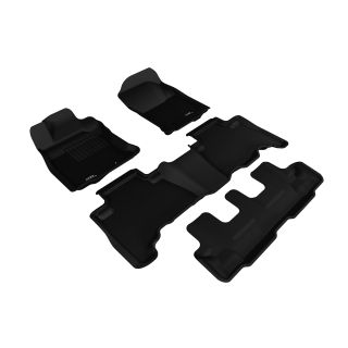 3D MAXpider Compatible with TOYOTA 4RUNNER 7-SEAT 2013-2024 KAGU BLACK R1 R2 R3 (POST)-1
