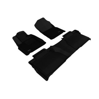3D MAXpider Compatible with TOYOTA TUNDRA DOUBLE CAB 2014-2021 KAGU BLACK R1 R2-1