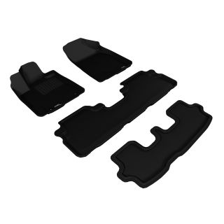 3D MAXpider Compatible with TOYOTA HIGHLANDER 2008-2013 HYBRID KAGU BLACK R1 R2 R3-1