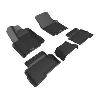 3D MAXpider Compatible with TOYOTA TACOMA GAS DOUBLE CAB 2024-2026 KAGU BLACK R1 R2-1