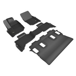 3D MAXpider Compatible with TOYOTA 4RUNNER GAS 5-SEAT 2025-2026 KAGU BLACK R1 R2 R3-1