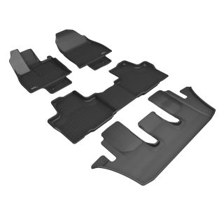 3D MAXpider Compatible with TOYOTA GRAND HIGHLANDER GAS 7-SEAT 2024-2026KAGU BLACK R1 R2 R3-1