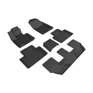 3D MAXpider Compatible with VOLVO XC90 (T5/B5) / XC90 (T6/B6) 7-SEAT 2015-2026 KAGU BLACK R1 R2 R3-1