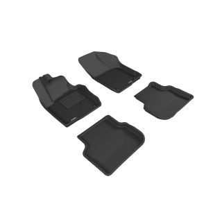 3D MAXpider Compatible with VOLKSWAGEN JETTA SEDAN 2011-2018 KAGU BLACK R1 R2-1