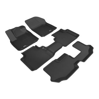 3D MAXpider Compatible with VOLKSWAGEN ATLAS 7-SEAT 2018-2026 KAGU BLACK R1 R2 R3-1