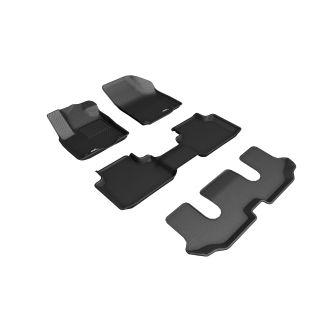 3D MAXpider Compatible with VOLKSWAGEN ATLAS 6-SEAT 2018-2026 KAGU BLACK R1 R2 R3-1