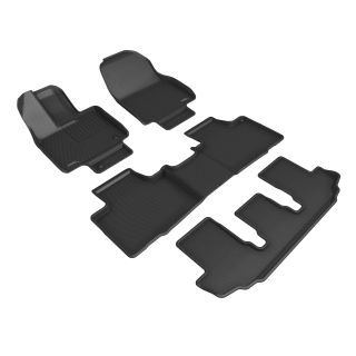 3D MAXpider Compatible with TOYOTA HIGHLANDER GASOLINE 2ND ROW BUCKET 2020-2026 KAGU BLACK R1 R2 R3-1