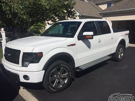 Ford F 150 Running Boards 2009 2014 Romik Rb2 Ts Romik Running Boards