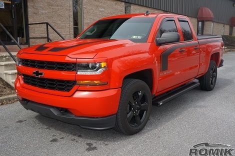 chevy silverado running boards 2018