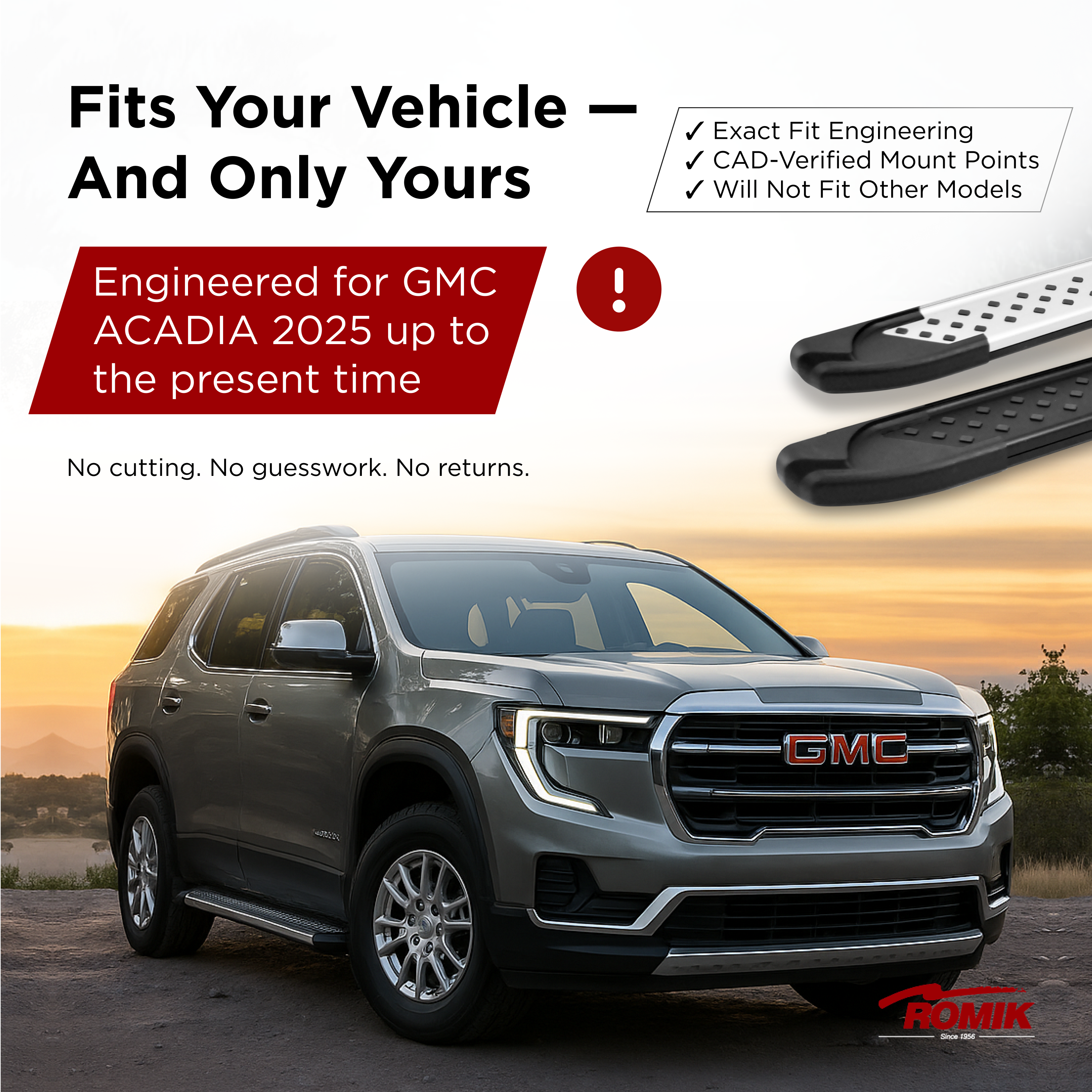 VW Atlas 2018+ RAL - Black Romik Running Boards
